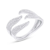 0.50ct 14k White Gold Diamond Pave Lady's Ring